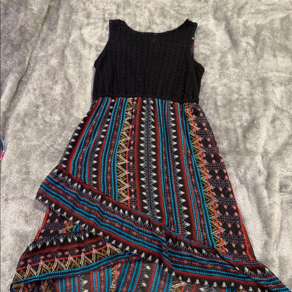 black different patterned dress